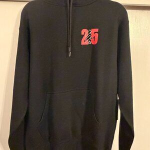NWT BARRYS BOOTCAMP 25 YEAR ANNIVERSARY BLACK HOODIE SZ MEDIUM UNISEX NEW WITH T